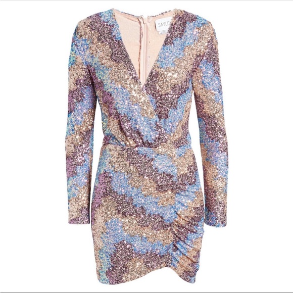 Saylor zigzag sequin Kinney mini dress - perfect for Taylor swift!!! - Picture 3 of 3